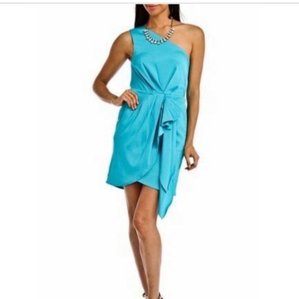 NWT BCBG Generation Stacey One Shoulder Dress Sz 0